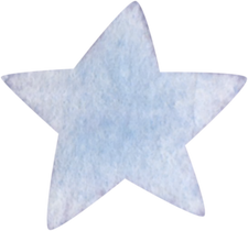 Hand drawn watercolor star